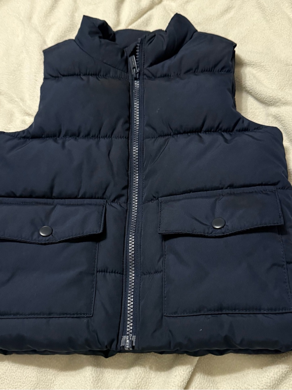 Old Navy Kids Dark Blue Quilted Puffer Vest